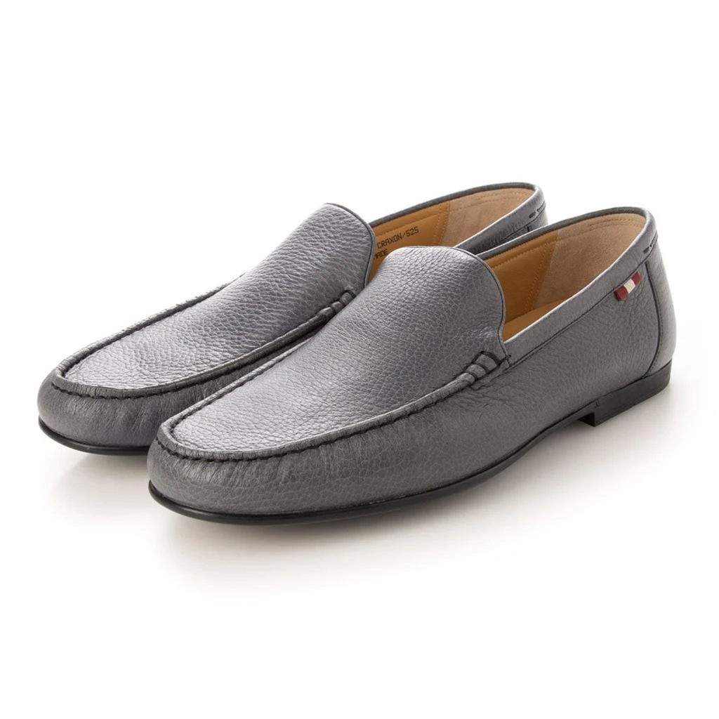 商品Bally|NEW Bally Craxon Men's 6231424 Grey Leather Loafers,价格¥2134,第2张图片详细描述