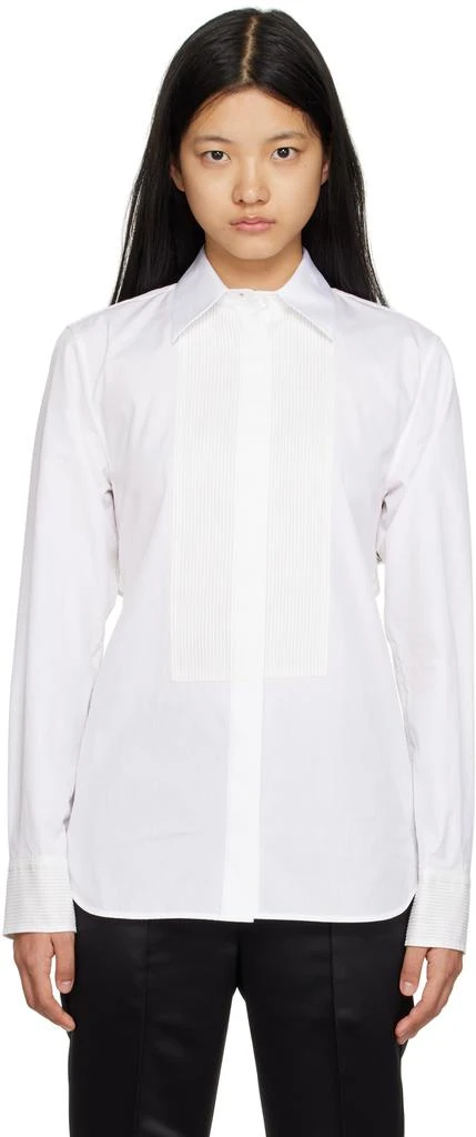 商品Helmut Lang|White Tuxedo Shirt,价格¥1142,第1张图片