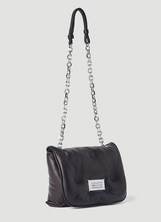 商品MAISON MARGIELA|Glam Slam Flap Small Shoulder Bag in Black,价格¥10651,第4张图片详细描述