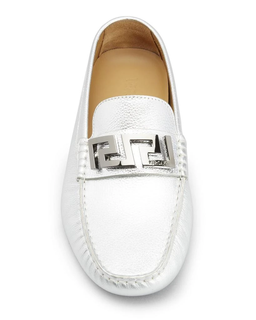 商品Versace|Men's Greca Plaqué Leather Drivers,价格¥2621,第5张图片详细描述