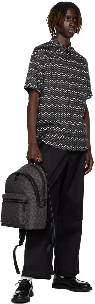 商品Coach|Gray & Black Charter Backpack,价格¥2703,第4张图片详细描述