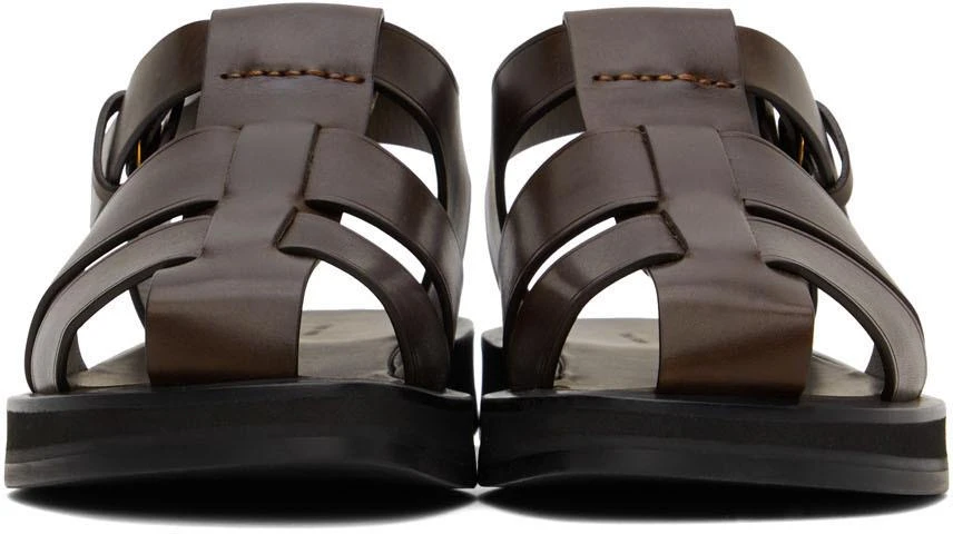 商品The Row|Brown Fisherman Sandals,价格¥3054,第2张图片详细描述