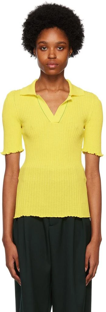 商品Bottega Veneta|Yellow Cotton Polo,价格¥8123,第1张图片