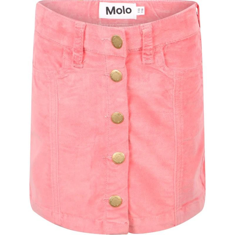 商品MOLO|Button up velvet skirt in pink,价格¥531,第1张图片