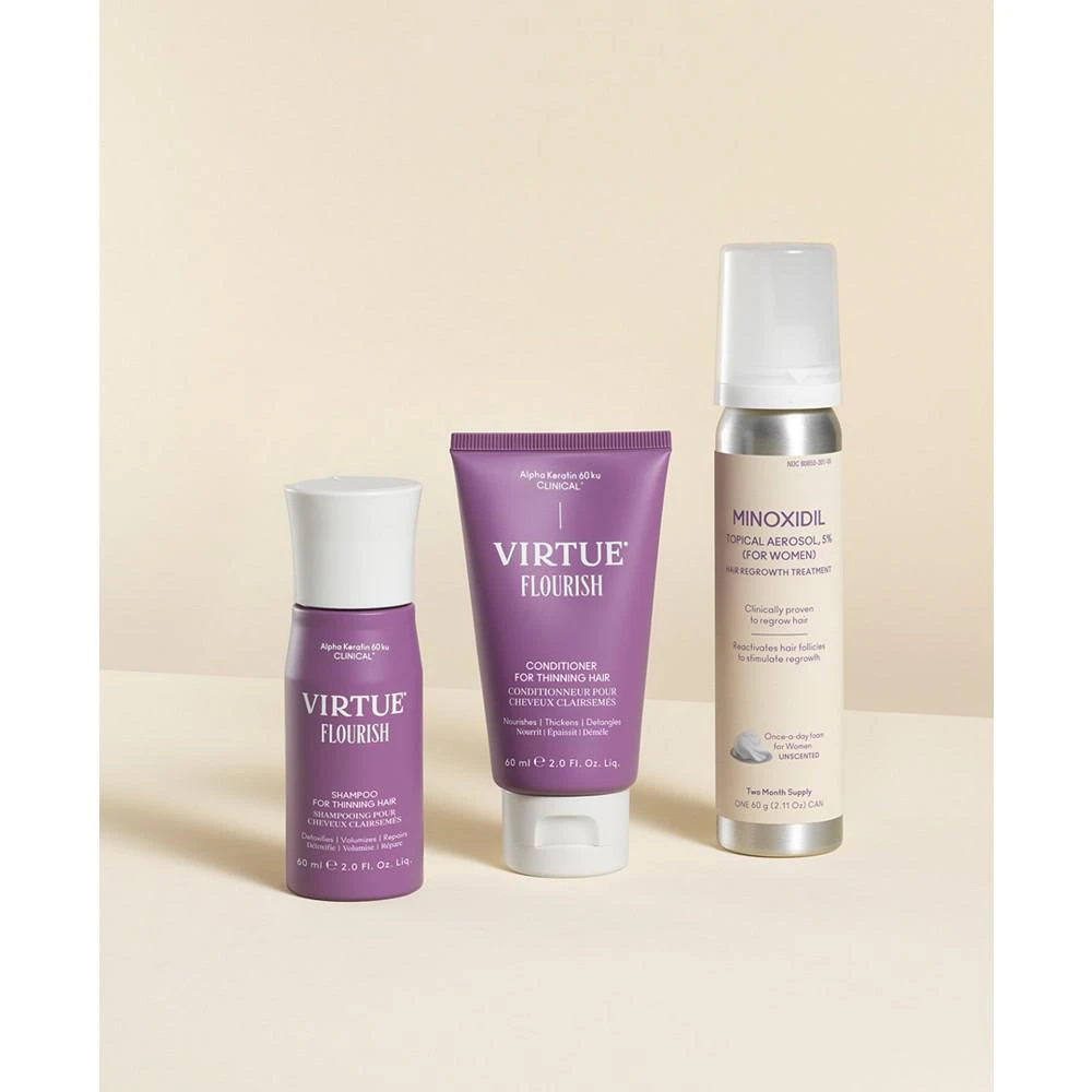 商品VIRTUE|3-Pc. Trial-Size Hair Growth Treatment Set,价格¥487,第3张图片详细描述