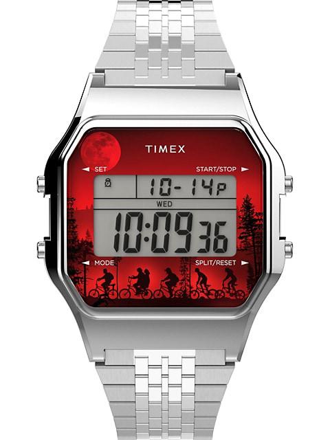 Timex T80 x Stranger Things 34MM Stainless Steel Bracelet Watch商品第1张图片规格展示