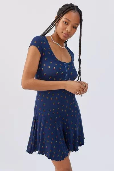 商品Urban Outfitters|UO Maureen Henley Mini Dress,价格¥153,第1张图片