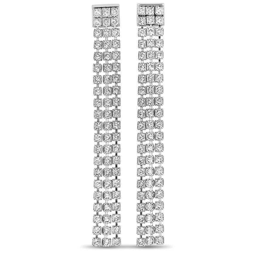 商品Swarovski|Swarovski Fit Rhodium-Plated Stainless Steel Clear Crystal Earrings,价格¥445,第1张图片