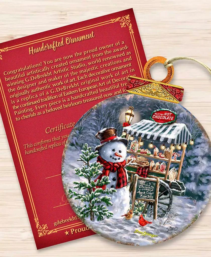 商品Designocracy|Hot Chocolate Stand - Frosty Fun Christmas Wooden Ornaments D. Gelsinger,价格¥105,第4张图片详细描述