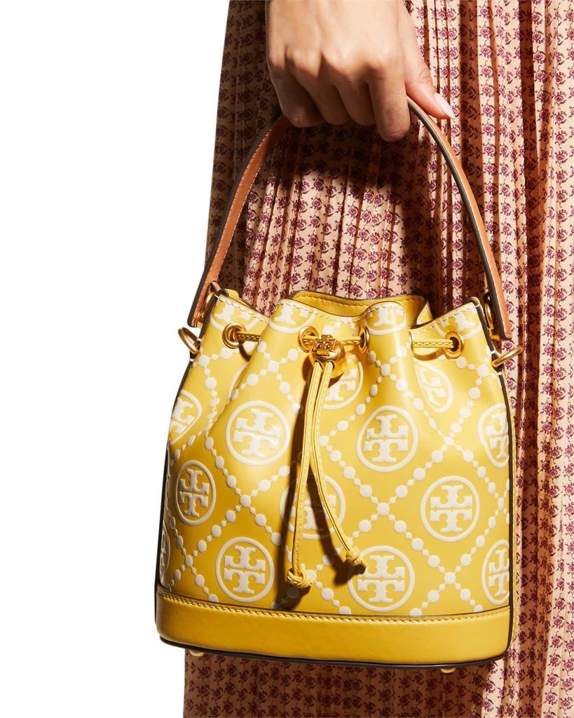 商品Tory Burch|T Monogram Embossed Bucket Bag,价格¥2450,第5张图片详细描述