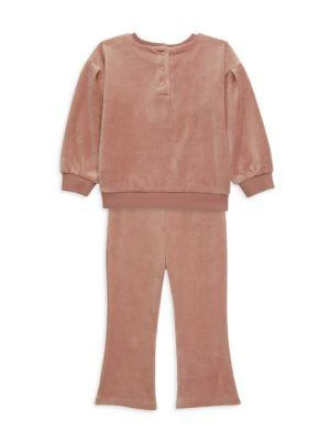 商品Juicy Couture|​Baby Girl’s 2-Piece Velour Sweatshirt & Sweatpants Set,价格¥236,第2张图片详细描述