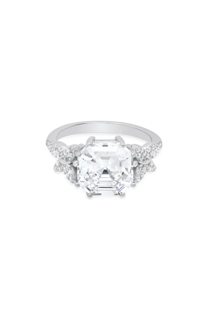 商品Queen Jewels|Sterling Silver Asscher Cut CZ Ring,价格¥300,第1张图片