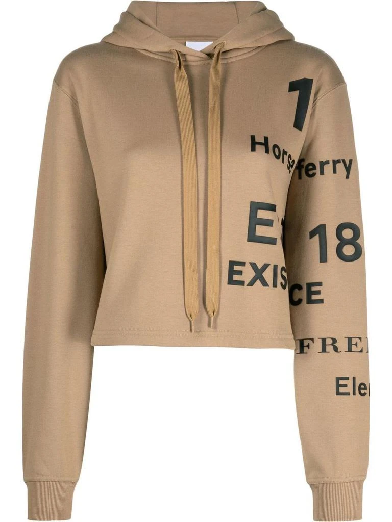 商品Burberry|Burberry `Jenny` Cropped Hoodie,价格¥3867,第1张图片