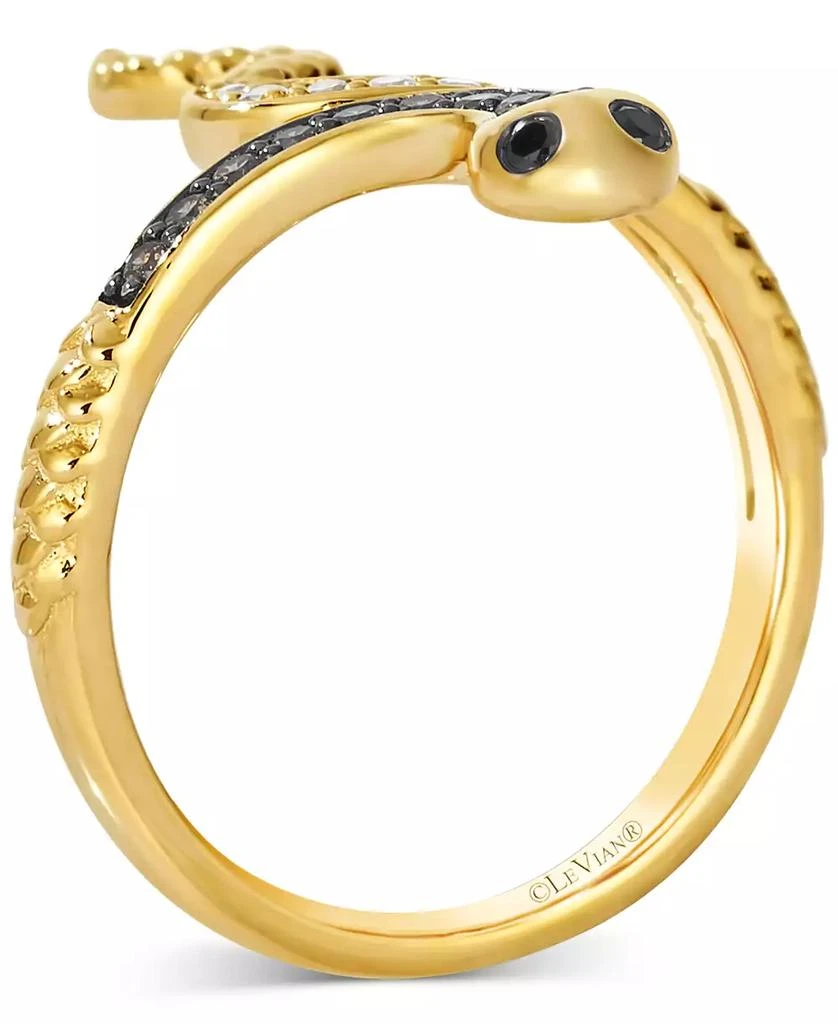 商品Le Vian|Chocolate Diamond, Nude Diamond, & Blackberry Diamond Snake Ring (1/4 ct. t.w.) in 14k Gold,价格¥16198,第3张图片详细描述