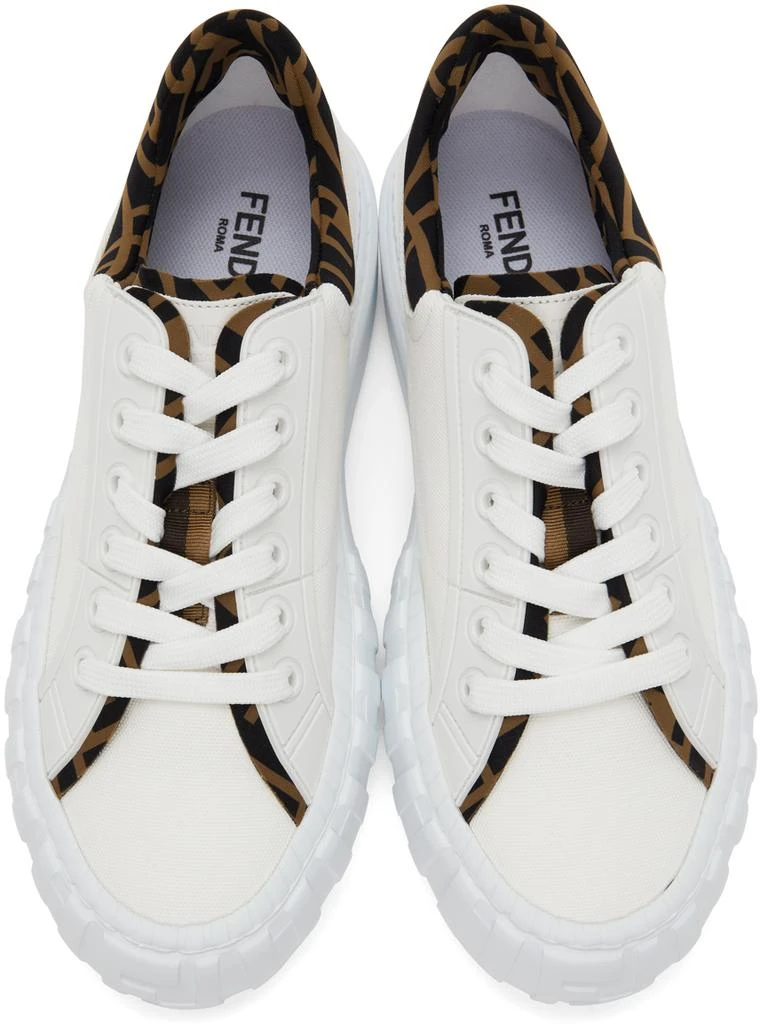 商品Fendi|White Canvas 'Fendi Force' Sneakers,价格¥5040,第5张图片详细描述