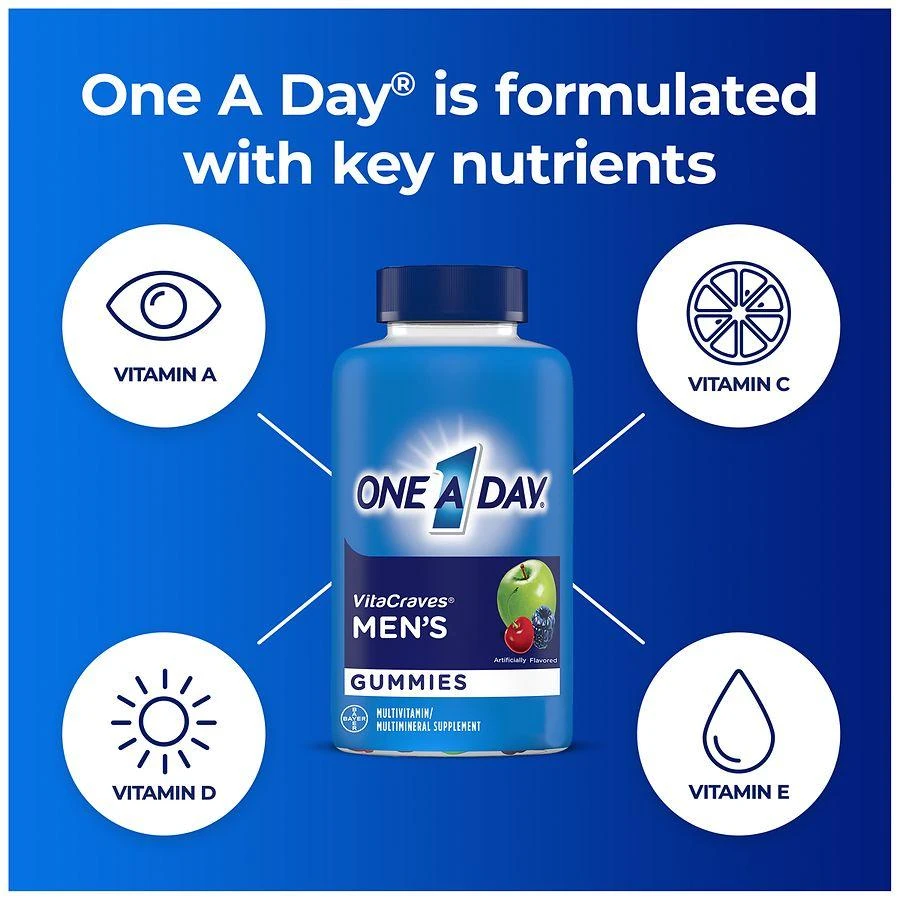 商品One A Day|Men's Multivitamin Gummies,价格¥149,第2张图片详细描述