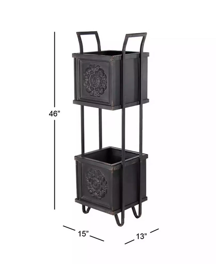 商品Rosemary Lane|Farmhouse 2-Tiered Planter Stand,价格¥1817,第5张图片详细描述