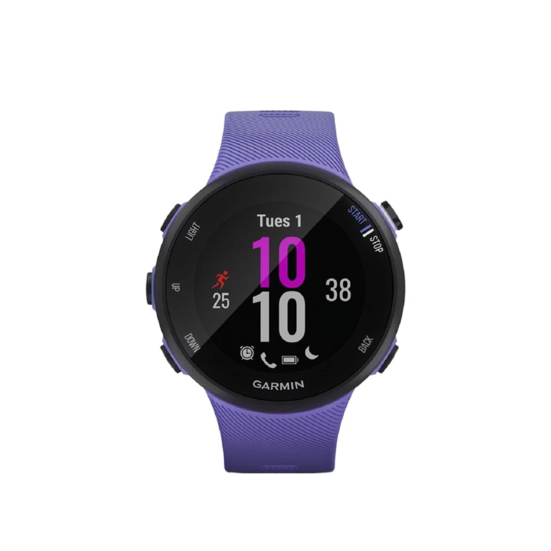 商品Garmin|GARMIN 男女同款紫色硅胶表盘硅胶表带运动手表,价格¥1337,第1张图片