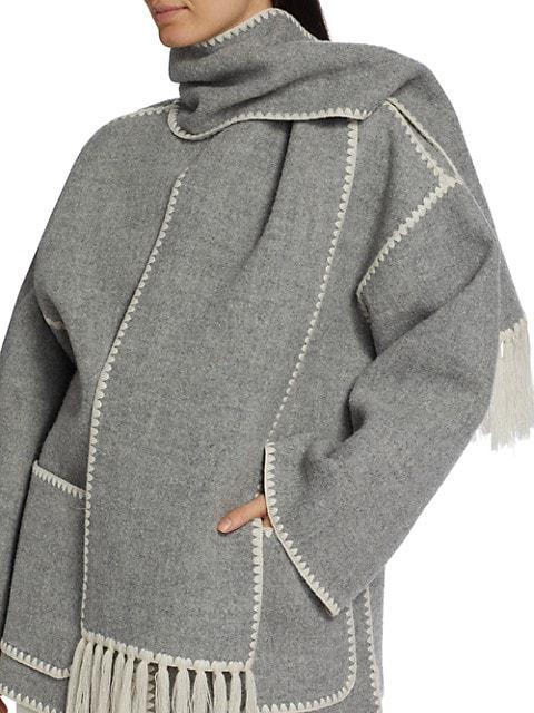 商品Totême|Embroidered Scarf Jacket,价格¥7054,第7张图片详细描述