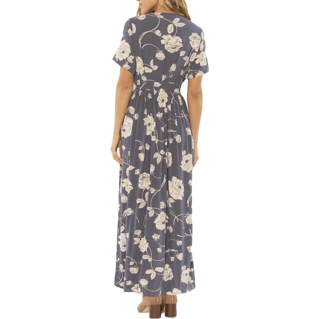 商品AMUSE SOCIETY|Amuse Society Womens Via Lido Floral Button Down Maxi Dress,价格¥191,第2张图片详细描述
