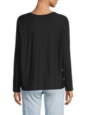 商品Vince|Pima Cotton Dolman-Sleeve Top,价格¥300,第2张图片详细描述