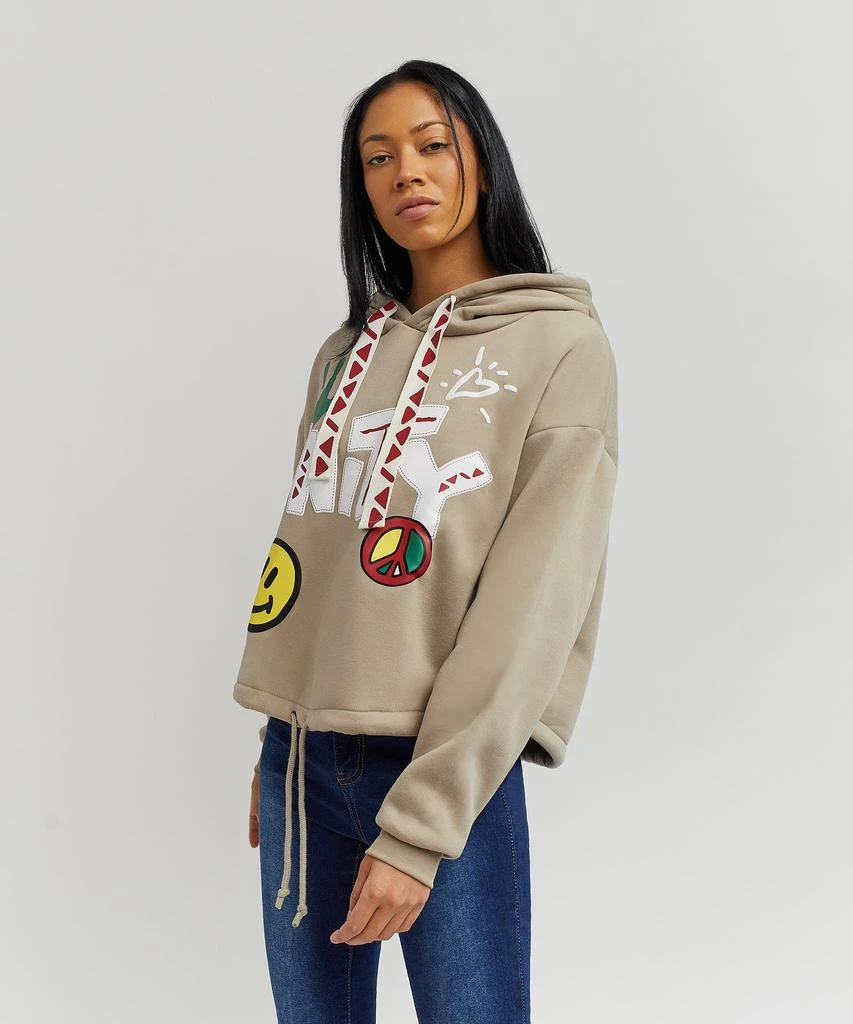 商品Reason Clothing|Womens Unity Crop Hoodie,价格¥148,第2张图片详细描述