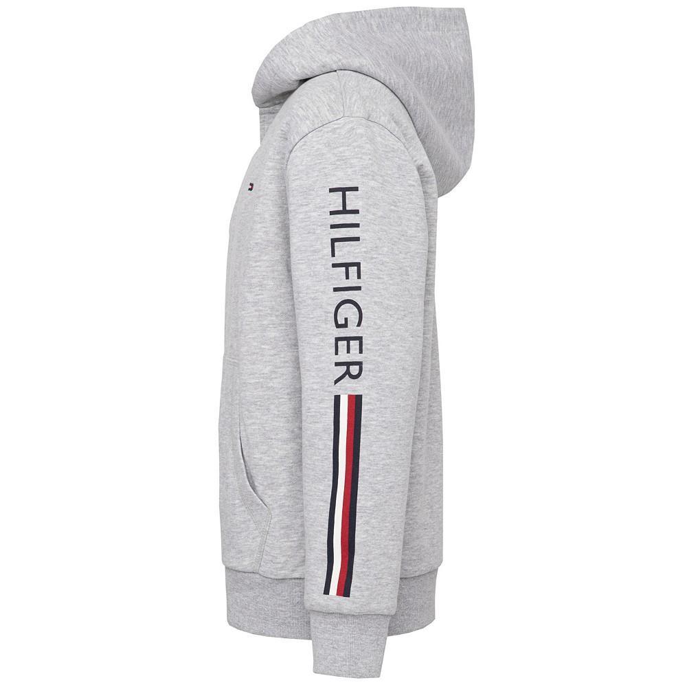 商品Tommy Hilfiger|Little Boys Signature Stripe Sherpa Long Sleeves Hoodie,价格¥235,第5张图片详细描述