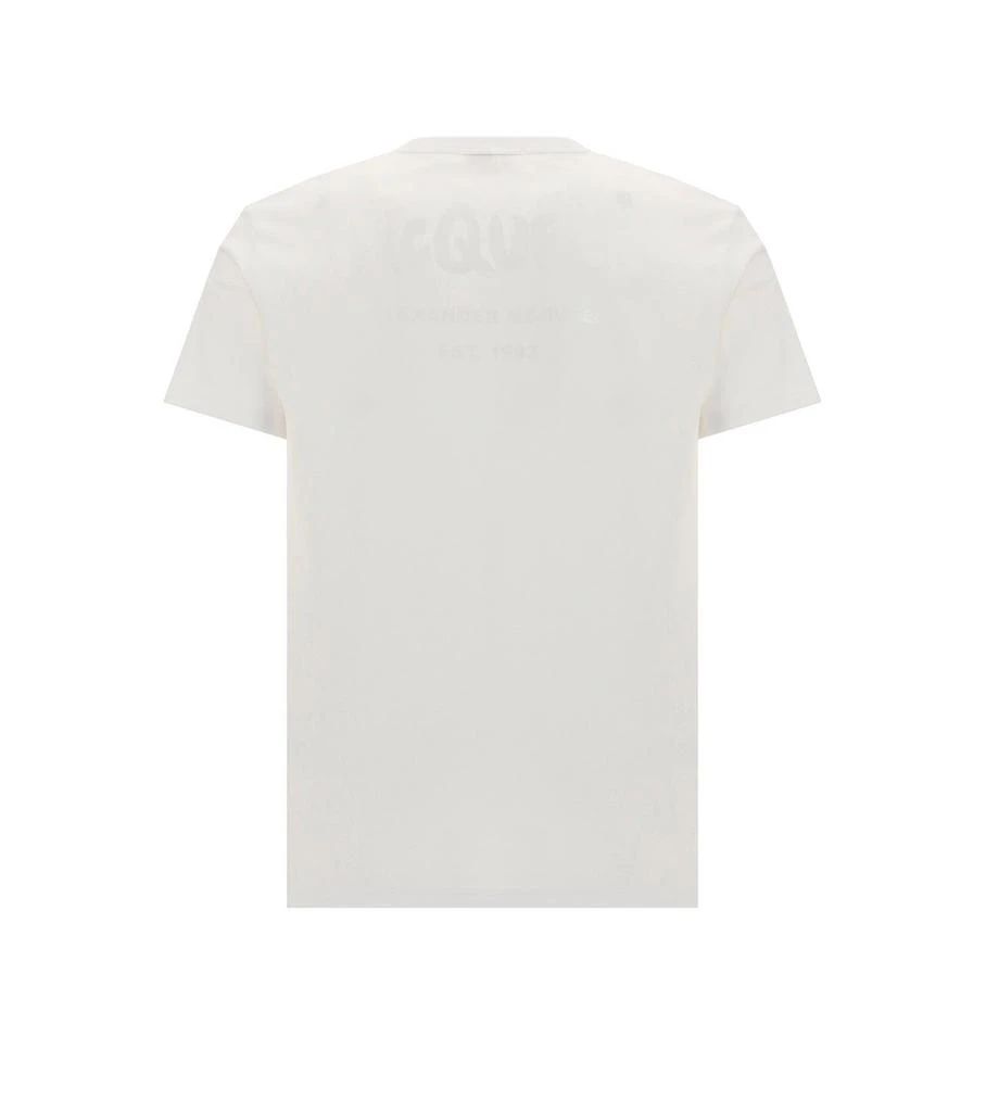 商品Alexander McQueen|Alexander McQueen Back Logo Printed T-Shirt,价格¥1408,第2张图片详细描述