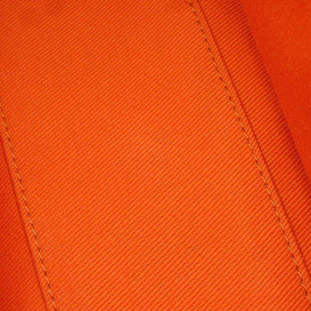 Chanel Orange Canvas Deauville Bowling Bag商品第9张图片规格展示