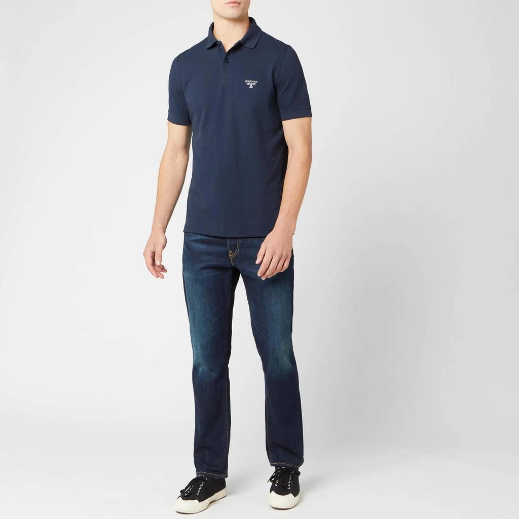 商品Barbour|Barbour Beacon Men's Polo Shirt - Navy,价格¥157,第3张图片详细描述