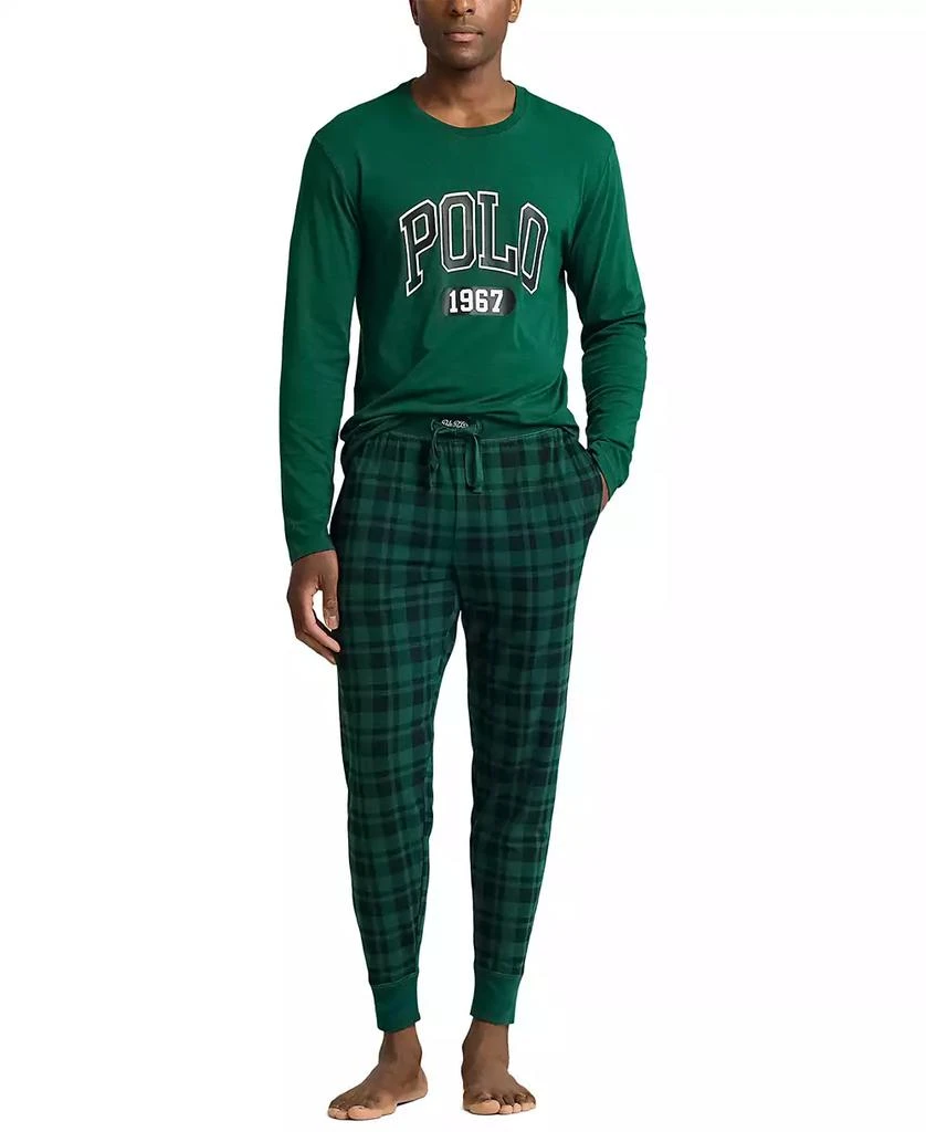 商品Ralph Lauren|Men's 2-Pc. Crewneck Jogger Pajamas Set,价格¥292,第1张图片