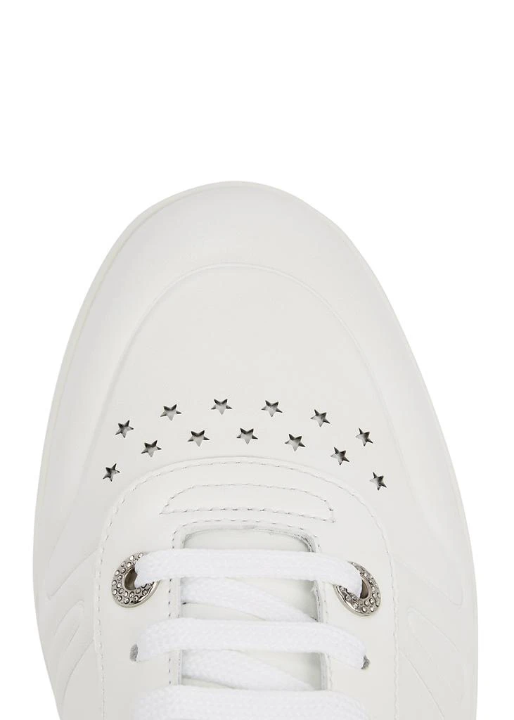 商品Jimmy Choo|Hawaii/F white leather sneakers,价格¥1888,第4张图片详细描述