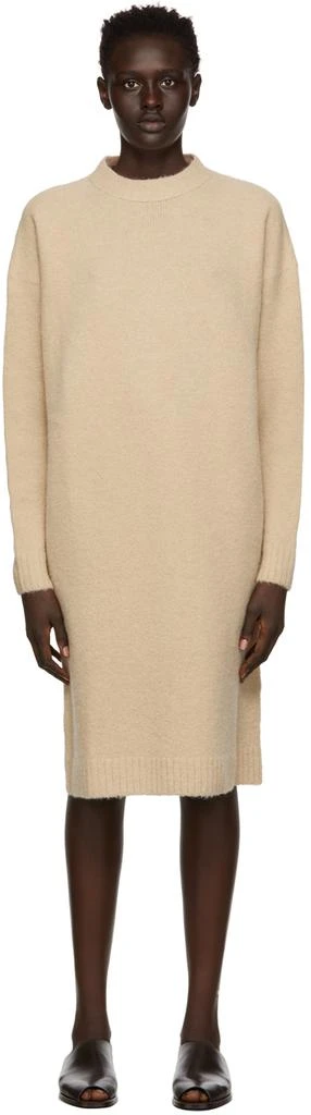 商品Lemaire|Beige Alpaca Short Dress,价格¥3591,第1张图片