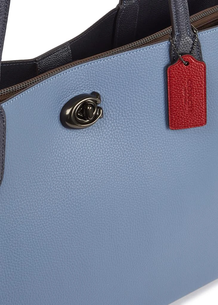 商品Coach|Willow blue leather tote,价格¥3672,第3张图片详细描述