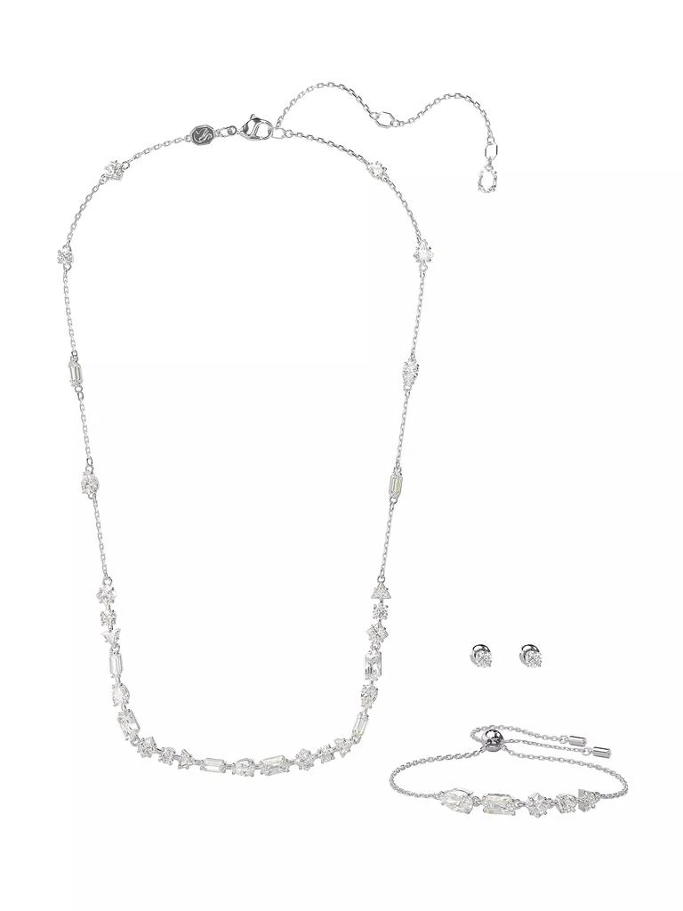 商品Swarovski|Mesmera Rhodium-Plated & Crystal Mixed-Cut 3-Piece Gift Set,价格¥3591,第1张图片