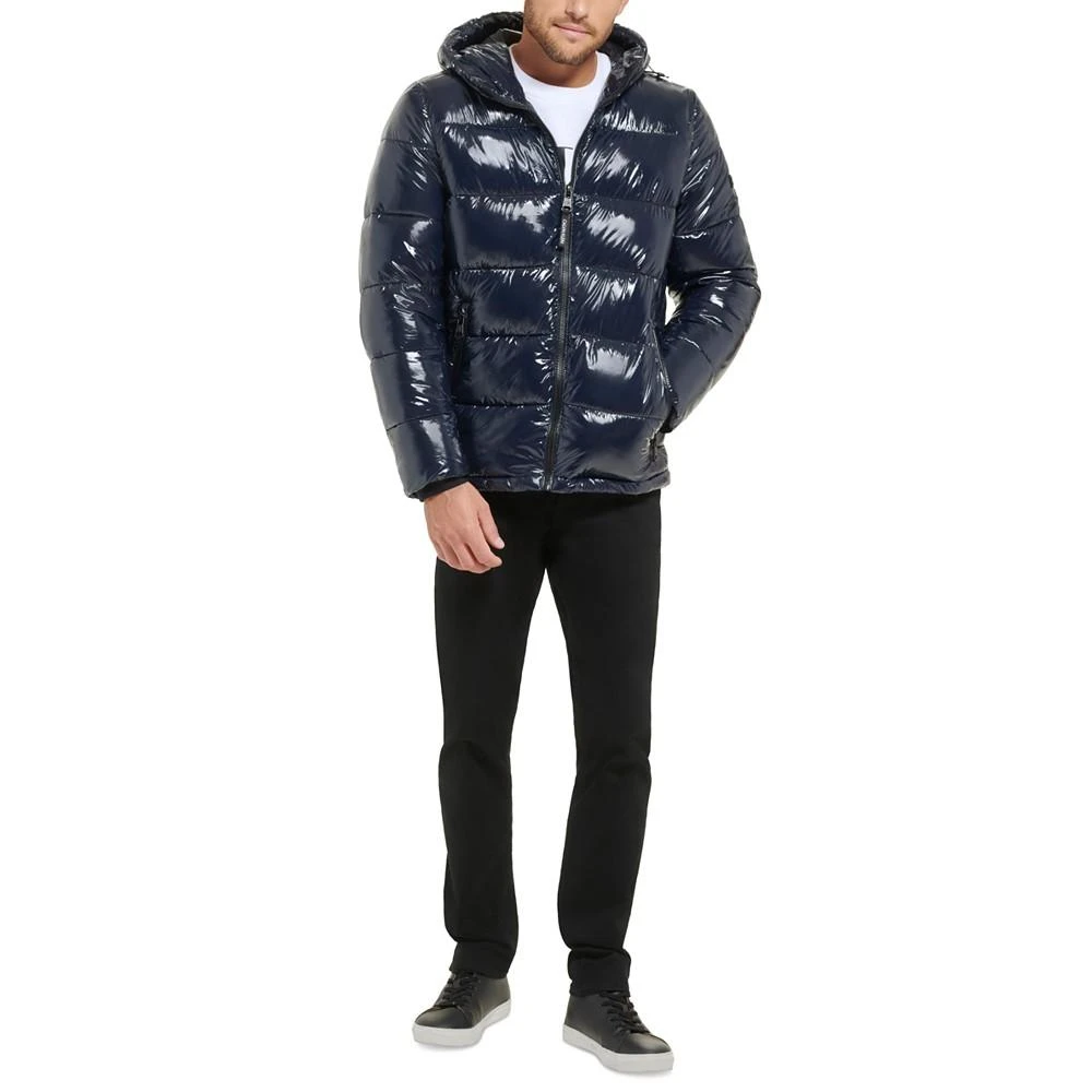 Calvin Klein Men's High Shine Hooded Puffer Jacket 6