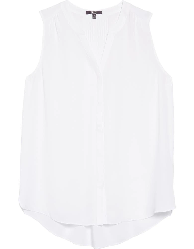 商品NYDJ|Print Pleat Back Sleeveless Split Neck Blouse,价格¥647,第1张图片