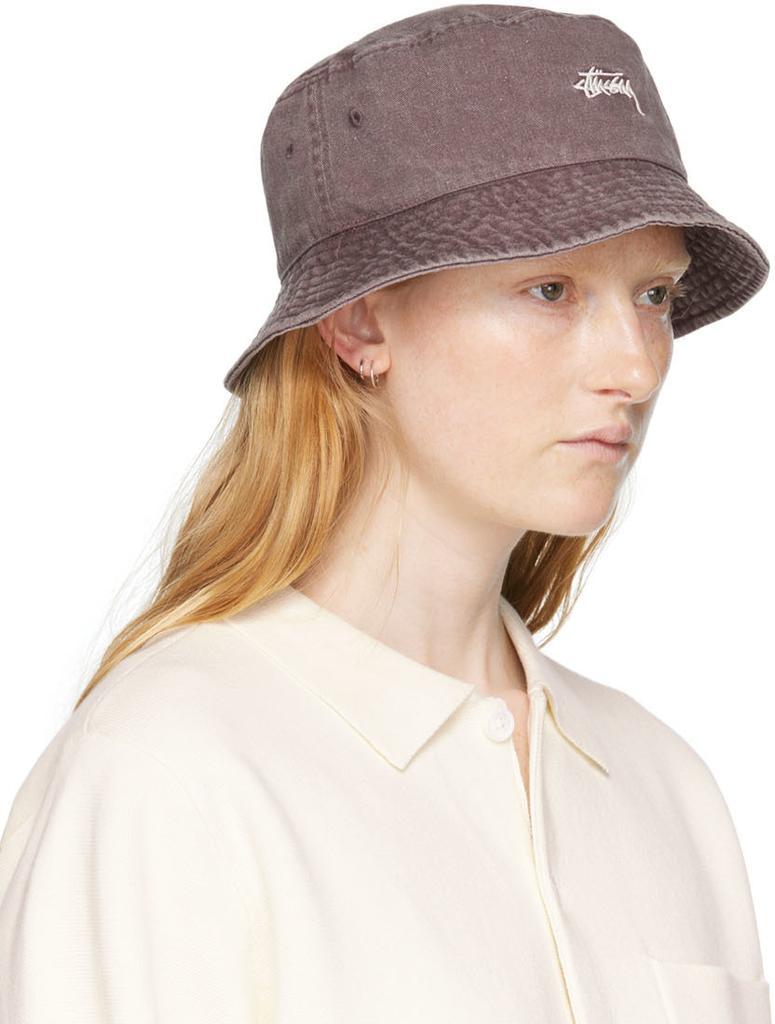 商品STUSSY|Brown Washed Stock Bucket Hat,价格¥382,第4张图片详细描述
