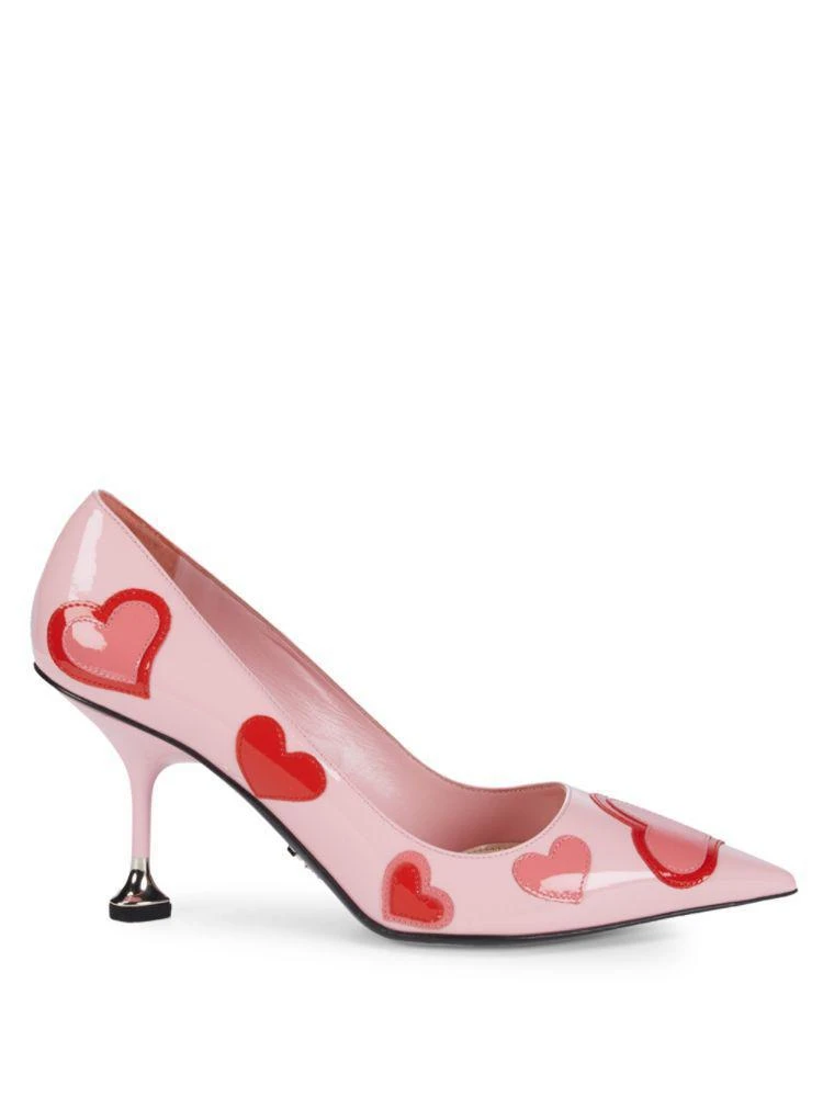 商品Prada|Leather Heart Pump Kitten Heels,价格¥4493,第5张图片详细描述