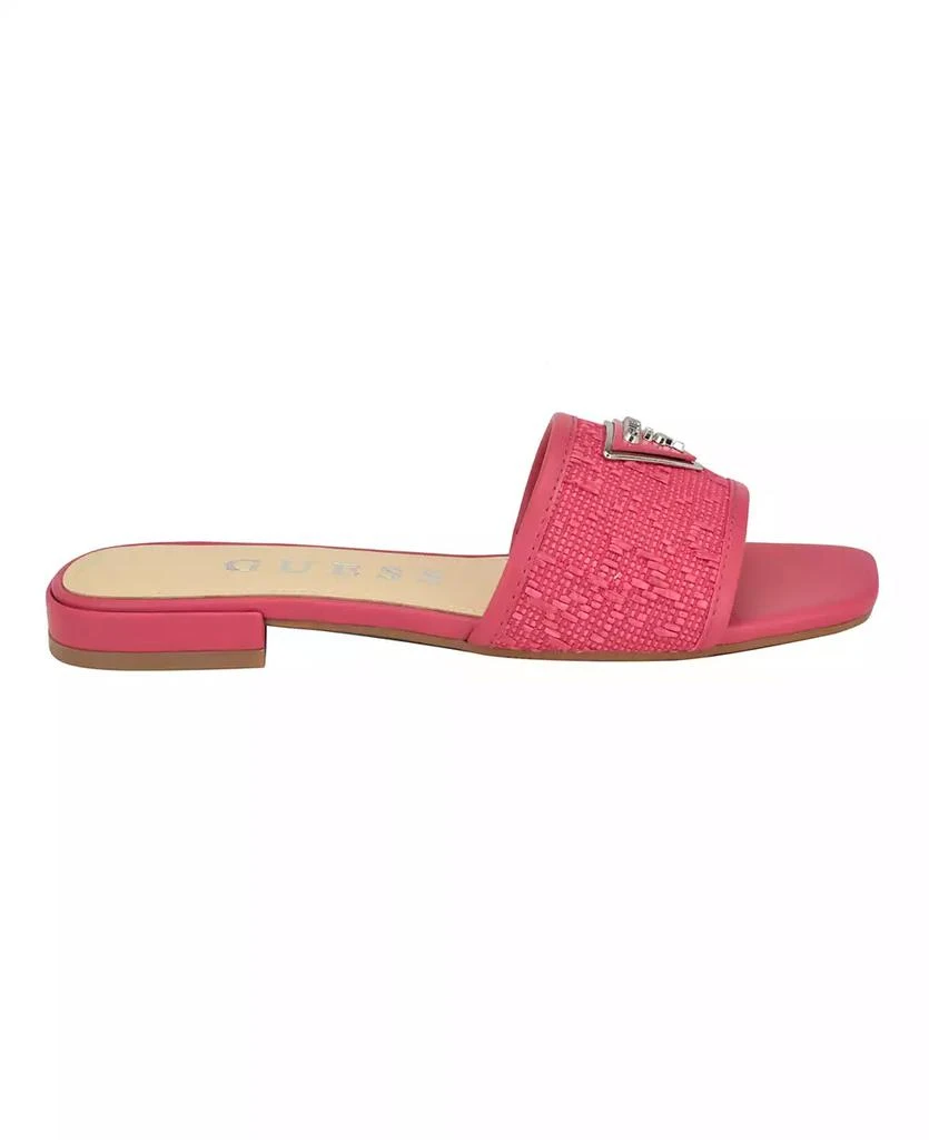 商品GUESS|Women's Tamsea One Band Square Toe Slide Flat Sandals,价格¥205,第2张图片详细描述