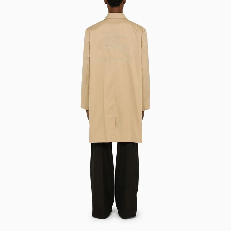 商品Burberry|Honey cotton canvas trench coat,价格¥15377,第3张图片详细描述