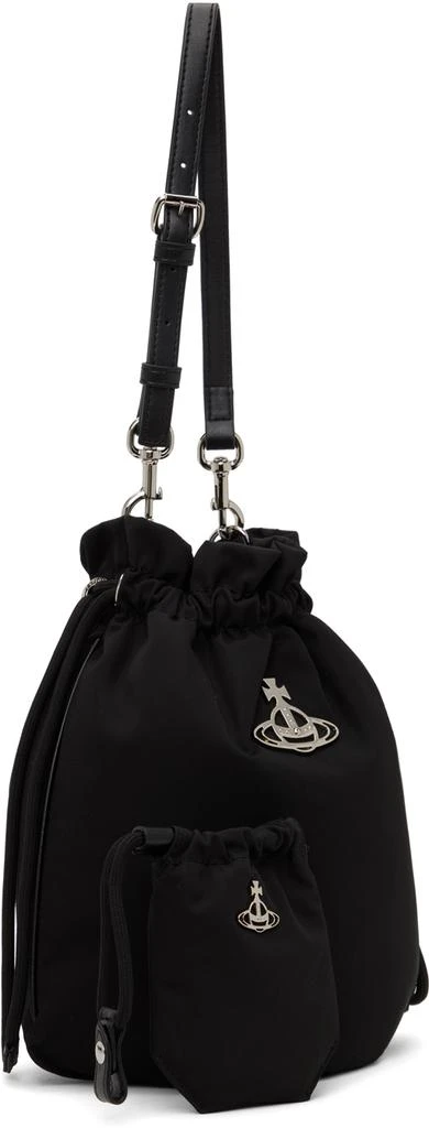 商品Vivienne Westwood|Black Re-Nylon Drawstring Pouch,价格¥3727,第2张图片详细描述