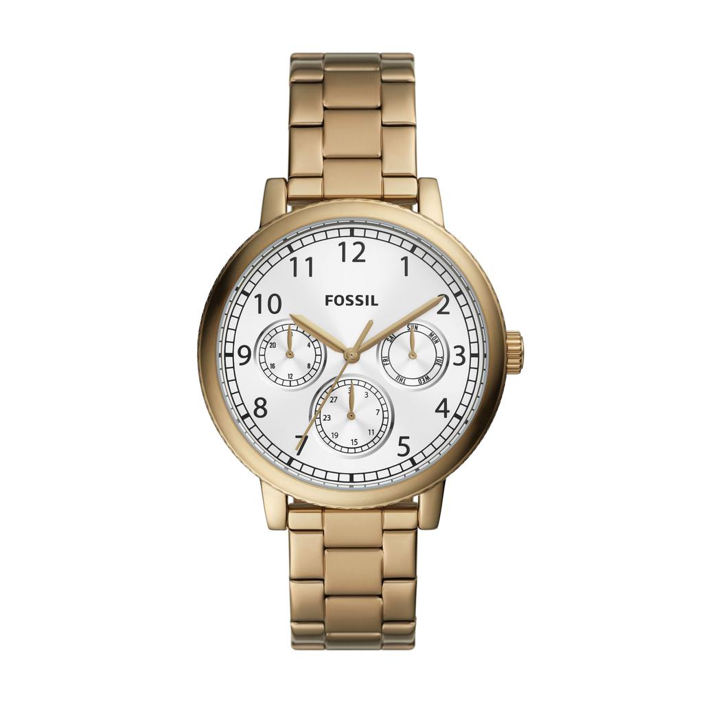 Fossil Men's Airlift Multifunction, Gold-Tone Stainless Steel Watch商品第1张图片规格展示