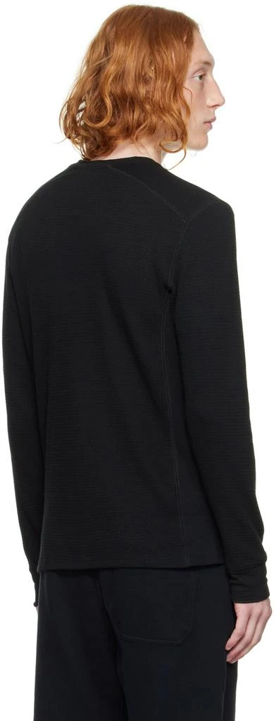 商品Vince|Black Thermal Long Sleeve T-Shirt,价格¥292,第3张图片详细描述