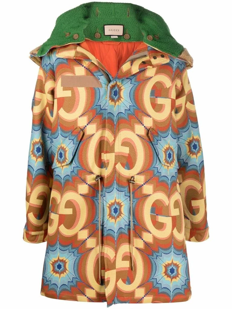 商品Gucci|Gucci Macro Gg Print Parka,价格¥18067,第1张图片