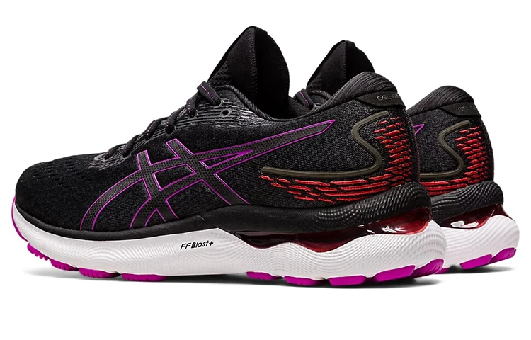 商品[国内直发] Asics|GEL-Nimbus 24 舒适简约减震 低帮 休闲跑步鞋 女款 黑紫,价格¥1198,第5张图片详细描述