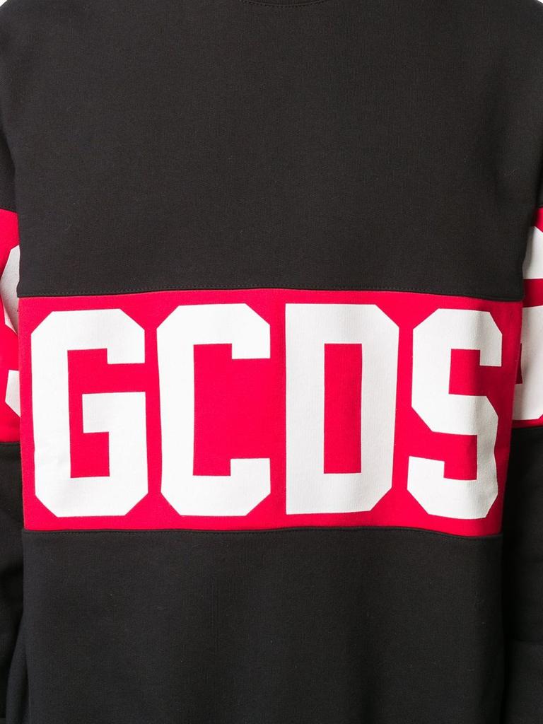 Gcds Men's  Black Cotton Sweatshirt商品第4张图片规格展示