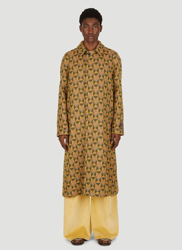 商品Gucci|G Rhombi Coat in Yellow,价格¥21759,第1张图片