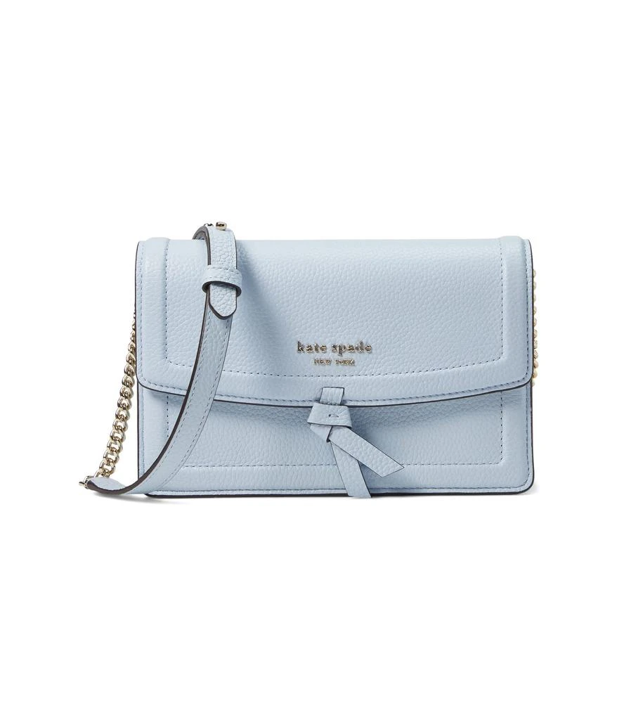 商品Kate Spade|Knott Pebbled Leather Flap Crossbody,价格¥1866,第1张图片