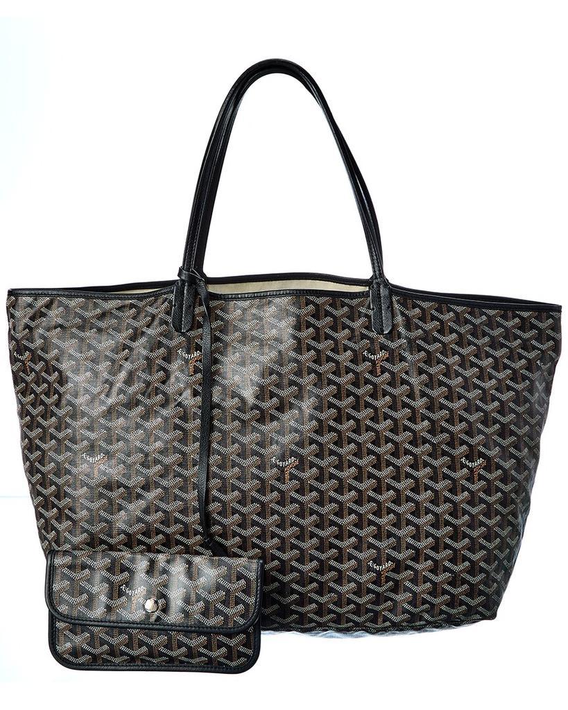 商品[二手商品] Goyard|Goyard Black Goyardine Canvas St. Louis GM (Authentic Pre-Owned),价格¥13750,第4张图片详细描述